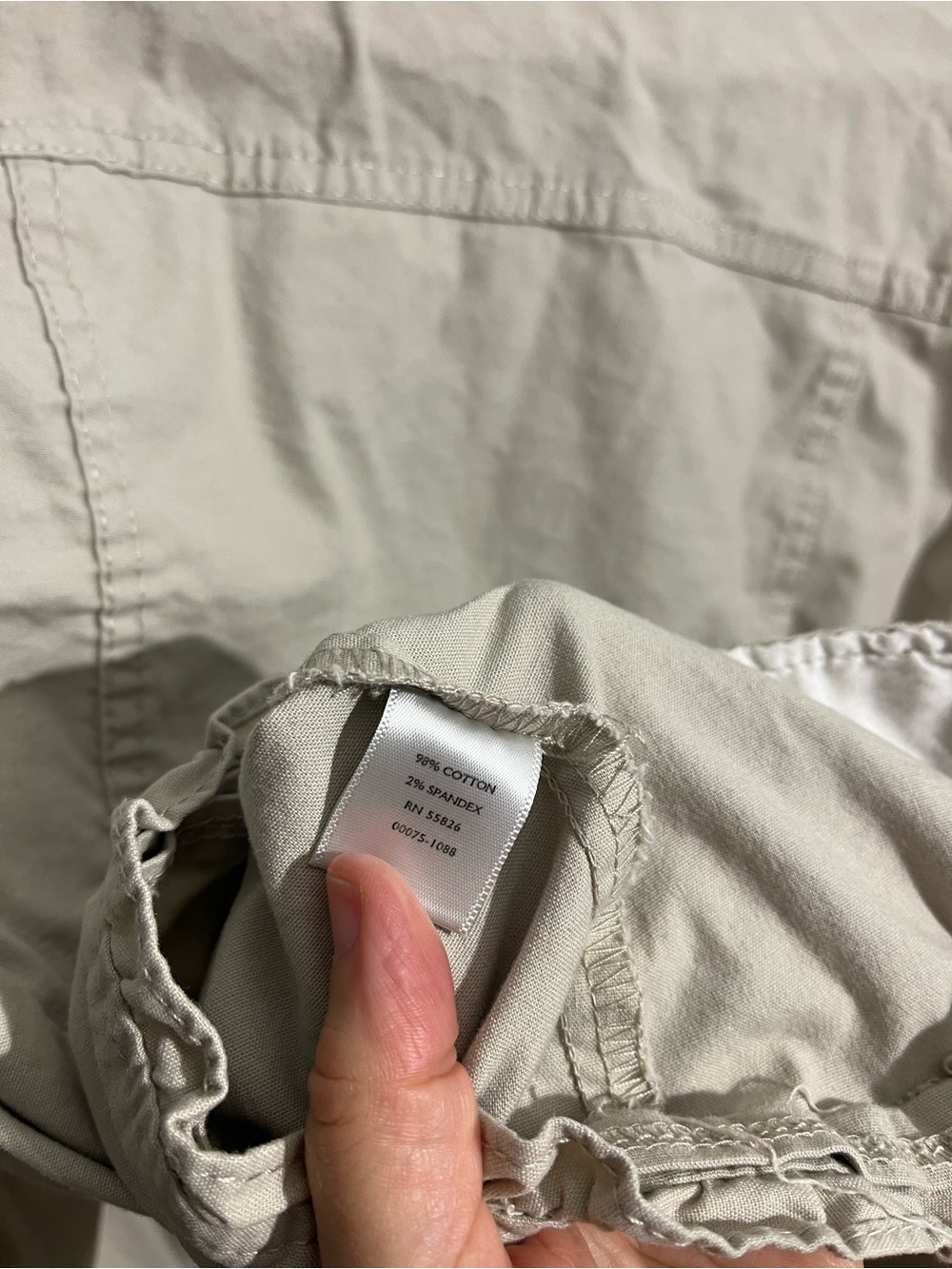 Christopher & Banks Light Khaki Ruffle-Trim Utility Jacket - Picture 5 of 5